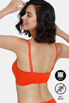 Zivame Natural Collective Double Layered Non Wired 3/4Th Coverage Slip-On Home Bra - Grenadine — thumbnail 2