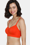 Zivame Natural Collective Double Layered Non Wired 3/4Th Coverage Slip-On Home Bra - Grenadine — thumbnail 3