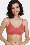 Zivame Beautiful Basics Double Layered Non Wired 3/4th Coverage T-Shirt Bra - Dusty Cedar — thumbnail 1