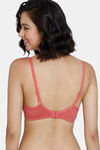 Zivame Beautiful Basics Double Layered Non Wired 3/4th Coverage T-Shirt Bra - Dusty Cedar — thumbnail 2
