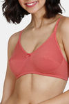 Zivame Beautiful Basics Double Layered Non Wired 3/4th Coverage T-Shirt Bra - Dusty Cedar — thumbnail 4