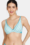 Zivame Woodstock Mood Padded Wired Medium Coverage T-Shirt Bra - Baltic — thumbnail 1