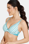Zivame Woodstock Mood Padded Wired Medium Coverage T-Shirt Bra - Baltic — thumbnail 3