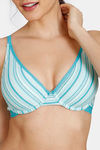 Zivame Woodstock Mood Padded Wired Medium Coverage T-Shirt Bra - Baltic — thumbnail 4