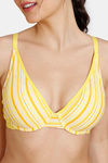 Zivame Woodstock Mood Padded Wired Medium Coverage T-Shirt Bra - Maize — thumbnail 4