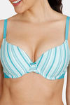 Zivame Woodstock Mood Push-Up Wired Medium Coverage Bra - Baltic — thumbnail 4