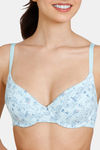 Zivame Tom & Jerry Padded Wired Medium Coverage T-Shirt Bra - Clearwater — thumbnail 4