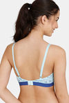 Zivame Tom & Jerry Padded Non Wired 3/4th Coverage T-Shirt Bra - Clearwater — thumbnail 2
