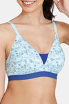 Zivame Tom & Jerry Padded Non Wired 3/4th Coverage T-Shirt Bra - Clearwater — thumbnail 4