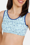 Zivame Girls Tom & Jerry Double Layered Non Wired Full Coverage Bra - Clearwater — thumbnail 4