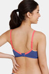 Zivame Desi Kitsch Double Layered Non Wired 3/4th Coverage T-Shirt Bra - Sodalite Blue — thumbnail 2