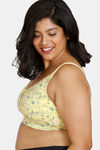 Zivame True Curv Tom & Jerry Double Layered Non Wired Full Coverage Super Support Bra - Pale Marigold — thumbnail 3
