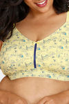 Zivame True Curv Tom & Jerry Double Layered Non Wired Full Coverage Super Support Bra - Pale Marigold — thumbnail 4