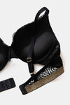 Zivame Disco Push-Up Wired Medium Coverage Bra - Anthracite — thumbnail 5