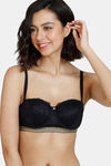 Zivame Disco Padded High Wired 3/4Th Coverage Strapless Bra - Anthracite — thumbnail 3