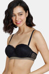 Zivame Disco Padded High Wired 3/4Th Coverage Strapless Bra - Anthracite — thumbnail 5