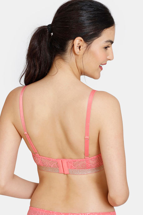 Zivame Disco Padded High Wired 3/4Th Coverage Strapless Bra - Tea Rose — image 4