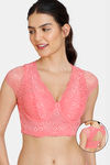 Zivame Disco Padded Wired 3/4Th Coverage Blouse Bra - Tea Rose — thumbnail 1
