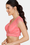 Zivame Disco Padded Wired 3/4Th Coverage Blouse Bra - Tea Rose — thumbnail 3