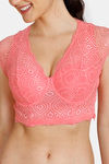 Zivame Disco Padded Wired 3/4Th Coverage Blouse Bra - Tea Rose — thumbnail 4