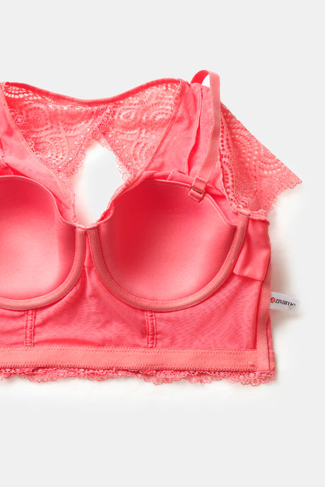 Zivame Disco Padded Wired 3/4Th Coverage Blouse Bra - Tea Rose — image 6