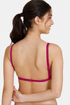 Zivame Beautiful Basics Double Layered Non Wired 3/4th Coverage Backless Bra - Cerise — thumbnail 4