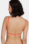 Zivame Beautiful Basics Double Layered Non Wired 3/4th Coverage Backless Bra - Emberglow — thumbnail 4
