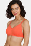 Zivame Beautiful Basics Double Layered Non Wired 3/4th Coverage Backless Bra - Emberglow — thumbnail 5