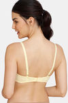 Zivame Beautiful Basics Padded Non Wired 3/4th Coverage T-Shirt Bra - Mellow Yellow — thumbnail 2