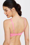 Zivame Beautiful Basics Padded Non Wired 3/4th Coverage T-Shirt Bra - Pink Cosmos — thumbnail 2