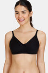 Zivame Beautiful Basics Double Layered Non Wired 3/4Th Coverage Backless Bra - Anthracite — thumbnail 3