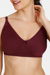 Zivame Beautiful Basics Double Layered Non Wired 3/4Th Coverage Backless Bra - Fig — thumbnail 5