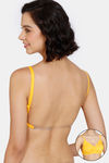 Zivame Beautiful Basics Double Layered Non Wired 3/4th Coverage Backless Bra - Citrus — thumbnail 1