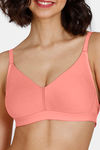 Zivame Beautiful Basics Double Layered Non Wired 3/4th Coverage Backless Bra - Desert Flower — thumbnail 4