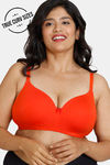Zivame True Curv Beautiful Basics Padded Non Wired Full Coverage T-Shirt Bra - Grenadine — thumbnail 1