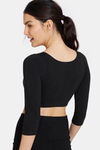 Zivame Double Layered Non Wired Full Coverage Blouse Bra With Removable Cookies - Anthracite — thumbnail 2