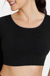 Zivame Double Layered Non Wired Full Coverage Blouse Bra With Removable Cookies - Anthracite — thumbnail 5