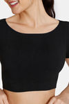 Zivame Double Layered Non Wired Full Coverage Blouse Bra With Removable Cookies - Anthracite — thumbnail 5