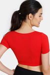 Zivame Double Layered Non Wired Full Coverage Blouse Bra With Removable Cookies - Salsa — thumbnail 2