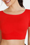 Zivame Double Layered Non Wired Full Coverage Blouse Bra With Removable Cookies - Salsa — thumbnail 5