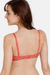 Zivame Zellij Dreams Padded Wired Medium Coverage T-Shirt Bra - Spiced Coral — thumbnail 2