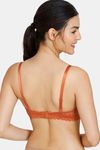 Zivame New Romance Padded Wired 3/4th Coverage Lace Bra - Amber Glow — thumbnail 2