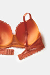 Zivame New Romance Padded Wired 3/4th Coverage Lace Bra - Amber Glow — thumbnail 5