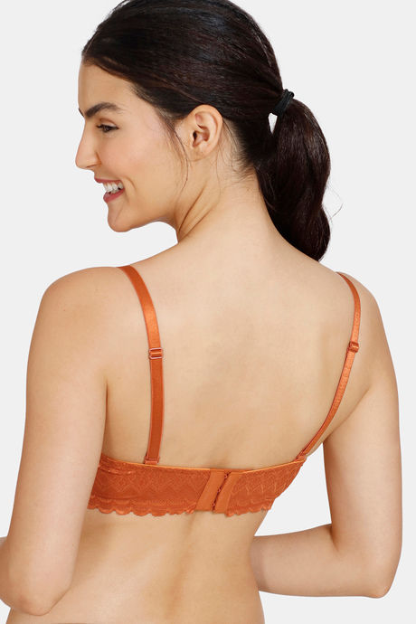 Zivame New Romance Padded Wired 3/4Th Coverage Strapless Bra - Amber Glow — image 2