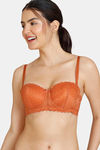 Zivame New Romance Padded Wired 3/4Th Coverage Strapless Bra - Amber Glow — thumbnail 4