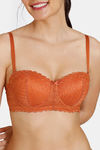 Zivame New Romance Padded Wired 3/4Th Coverage Strapless Bra - Amber Glow — thumbnail 5