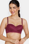 Zivame New Romance Padded Wired 3/4Th Coverage Strapless Bra - Beet Red — thumbnail 4