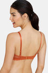 Zivame New Romance Padded Non Wired 3/4Th Coverage Lace Bra - Amber Glow — thumbnail 2