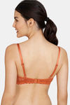 Zivame New Romance Double Layered Non Wired 3/4Th Coverage Lace Bra - Amber Glow — thumbnail 2