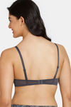 Zivame Sun's Bird Push-Up Wired Medium Coverage T-Shirt Bra - Ebony — thumbnail 2